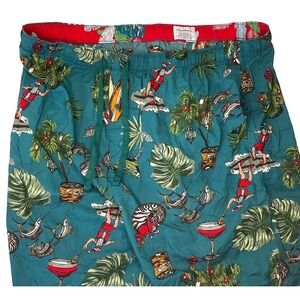 Tommy Bahama Pajama Shorts Cotton Tropical Surf‎ Big & Tall Men Sz 4XLT